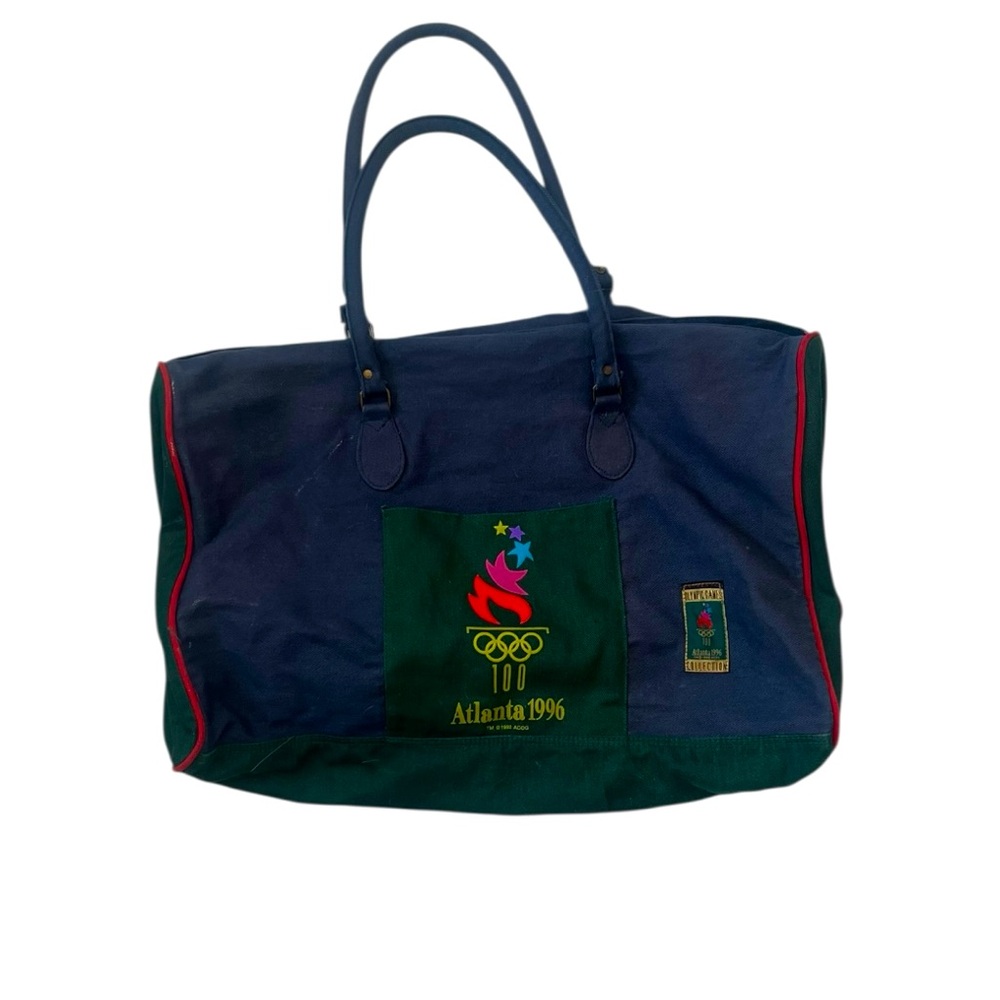 Vintage 1996 Atlanta Olympics Collection Canvas Multi Color Duffle Bag 16’X21’